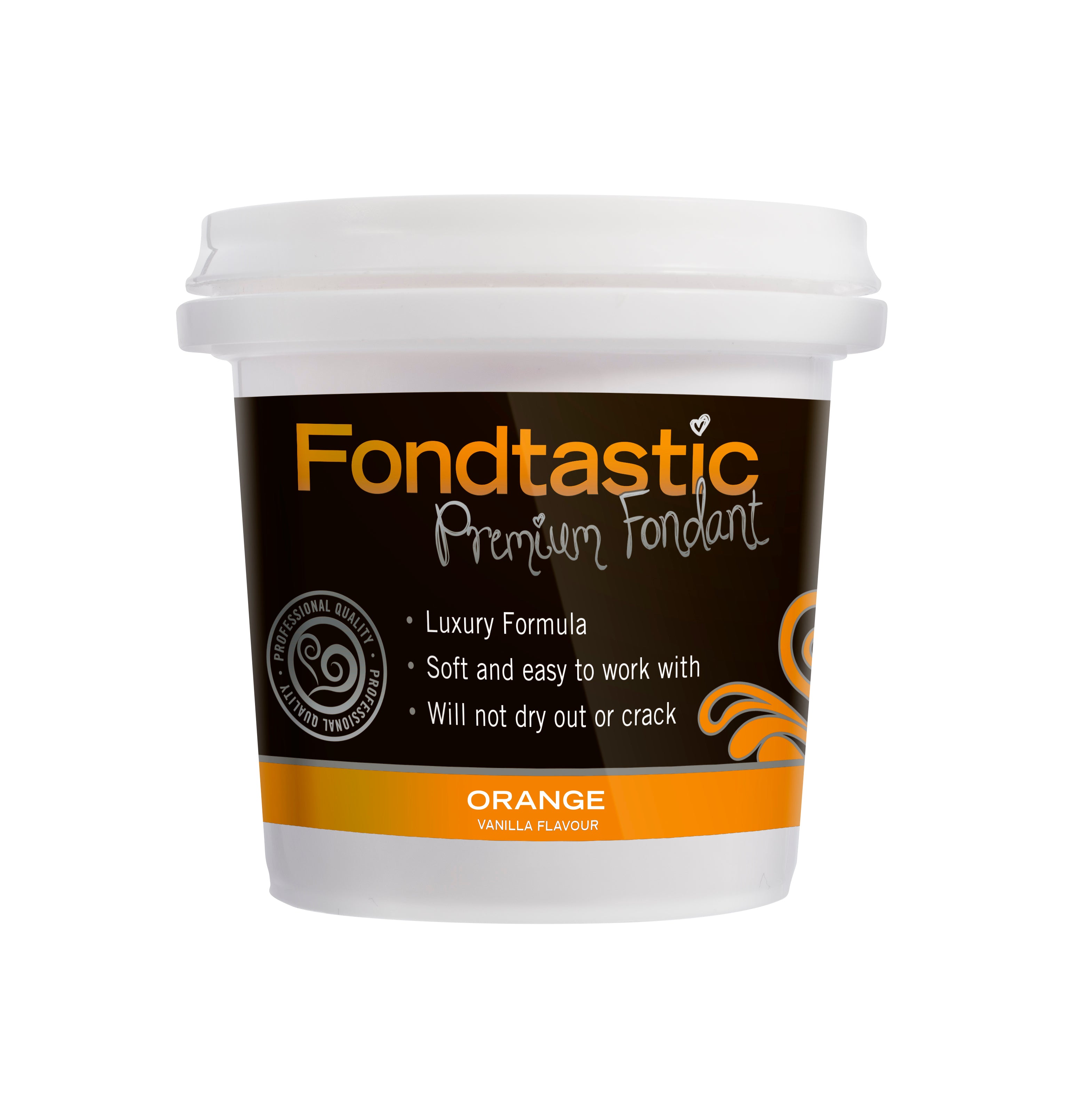 Fondtastic Premium Fondant - Orange 225g
