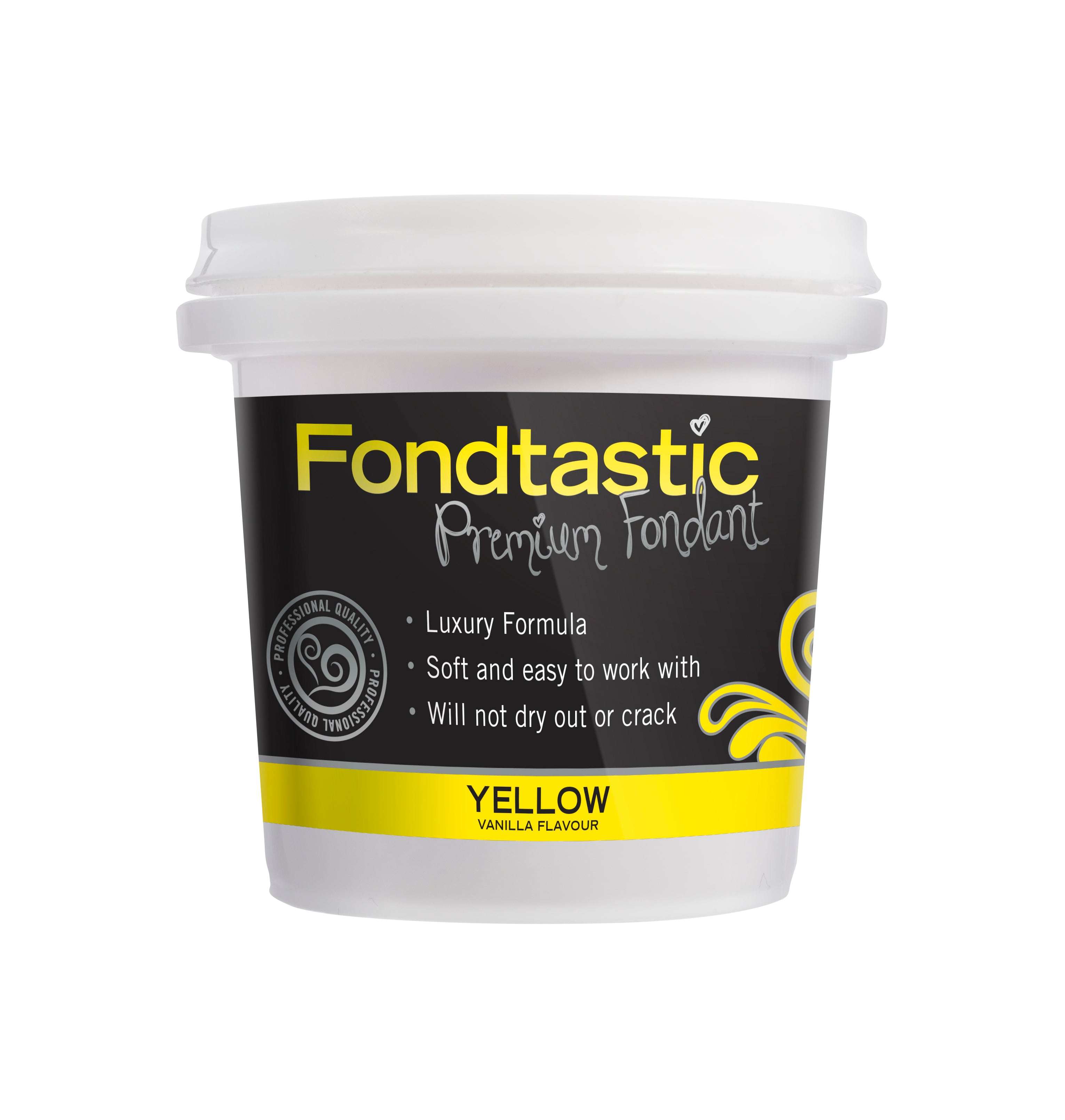Fondtastic Premium Fondant - Yellow 225g