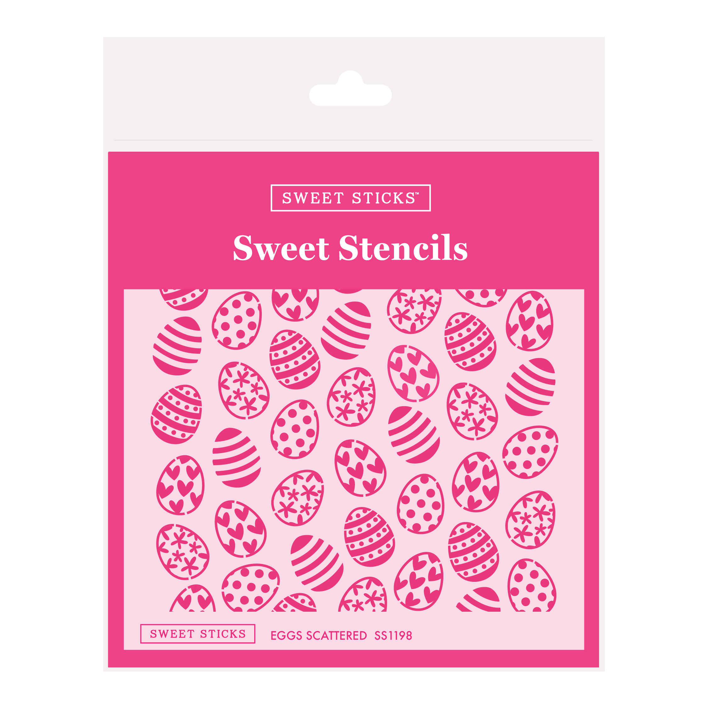 Easter Eggs Scattered Stencil SS1198