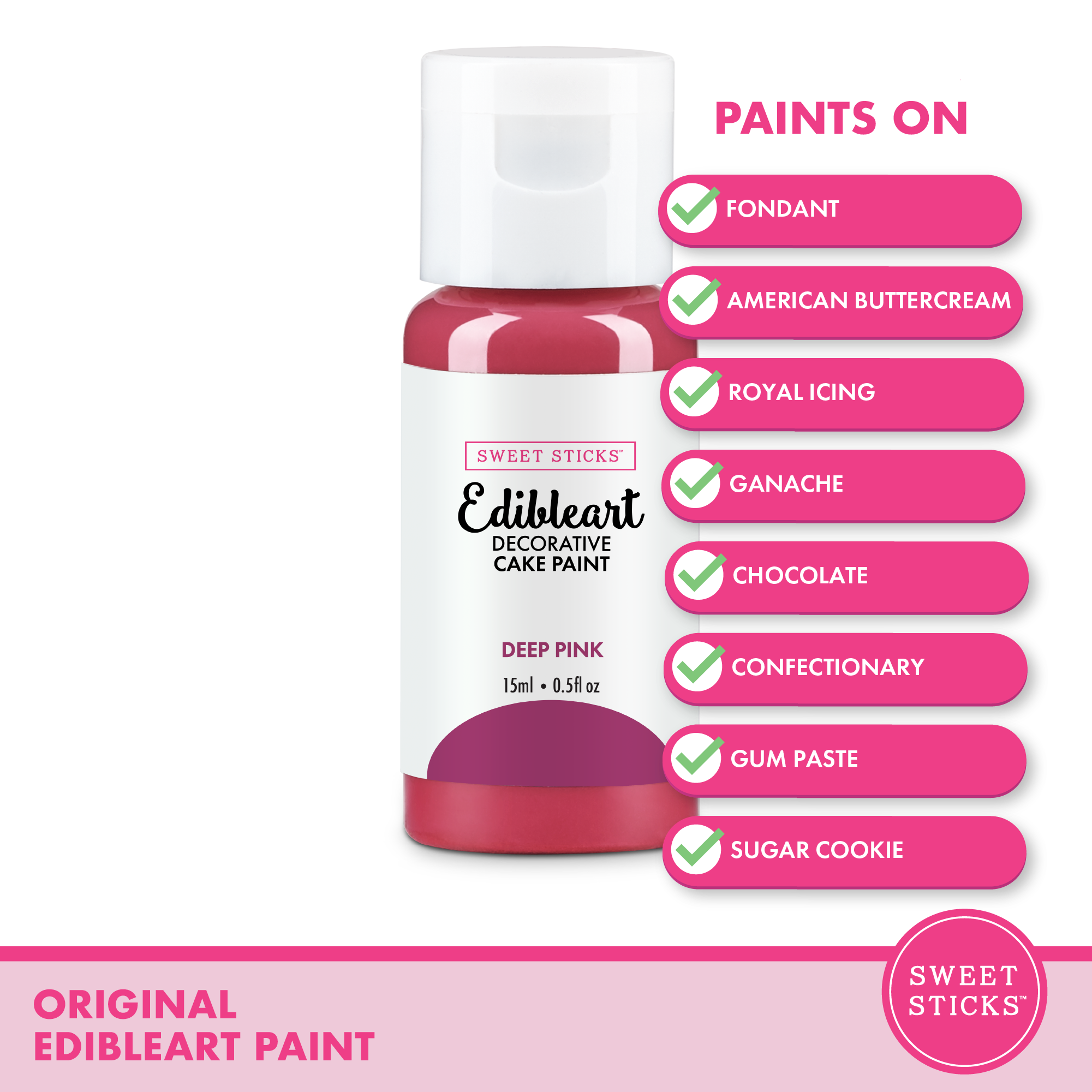 Deep Pink Original Edibleart Paint
