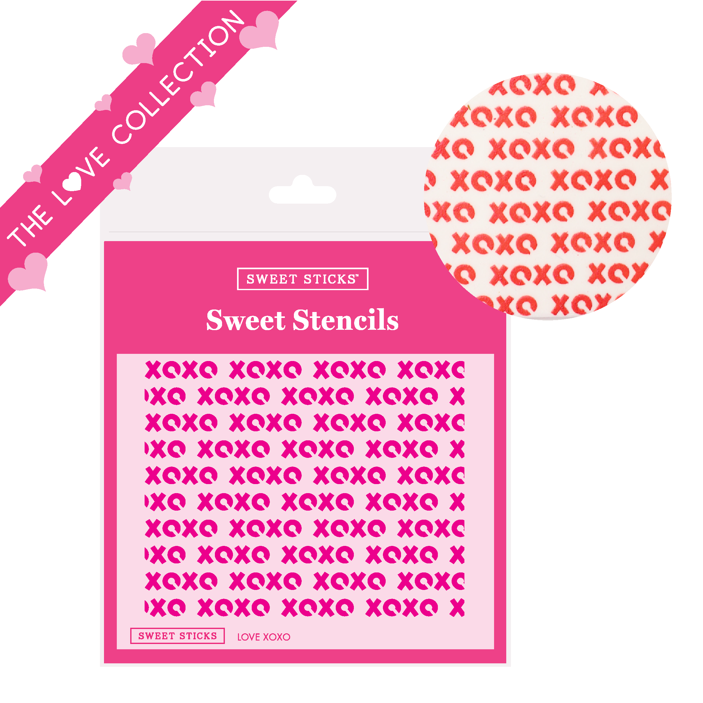 Love XOXO Sweet Stencil